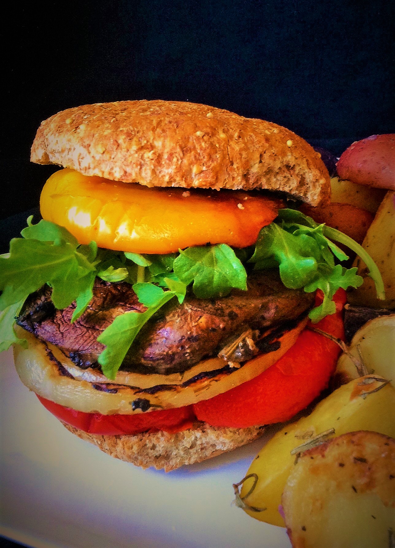 Ultimate Vegan Portobello Mushroom Burgers : Plants-Rule