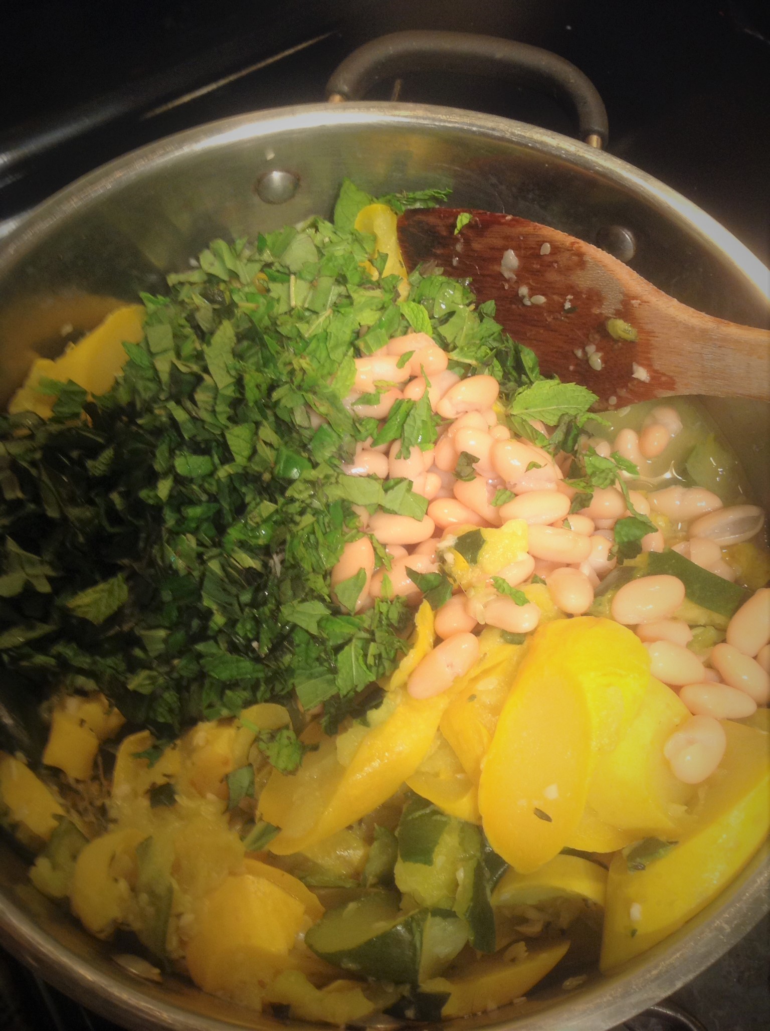 Stewed Zucchini with Basil and Mint PlantsRule