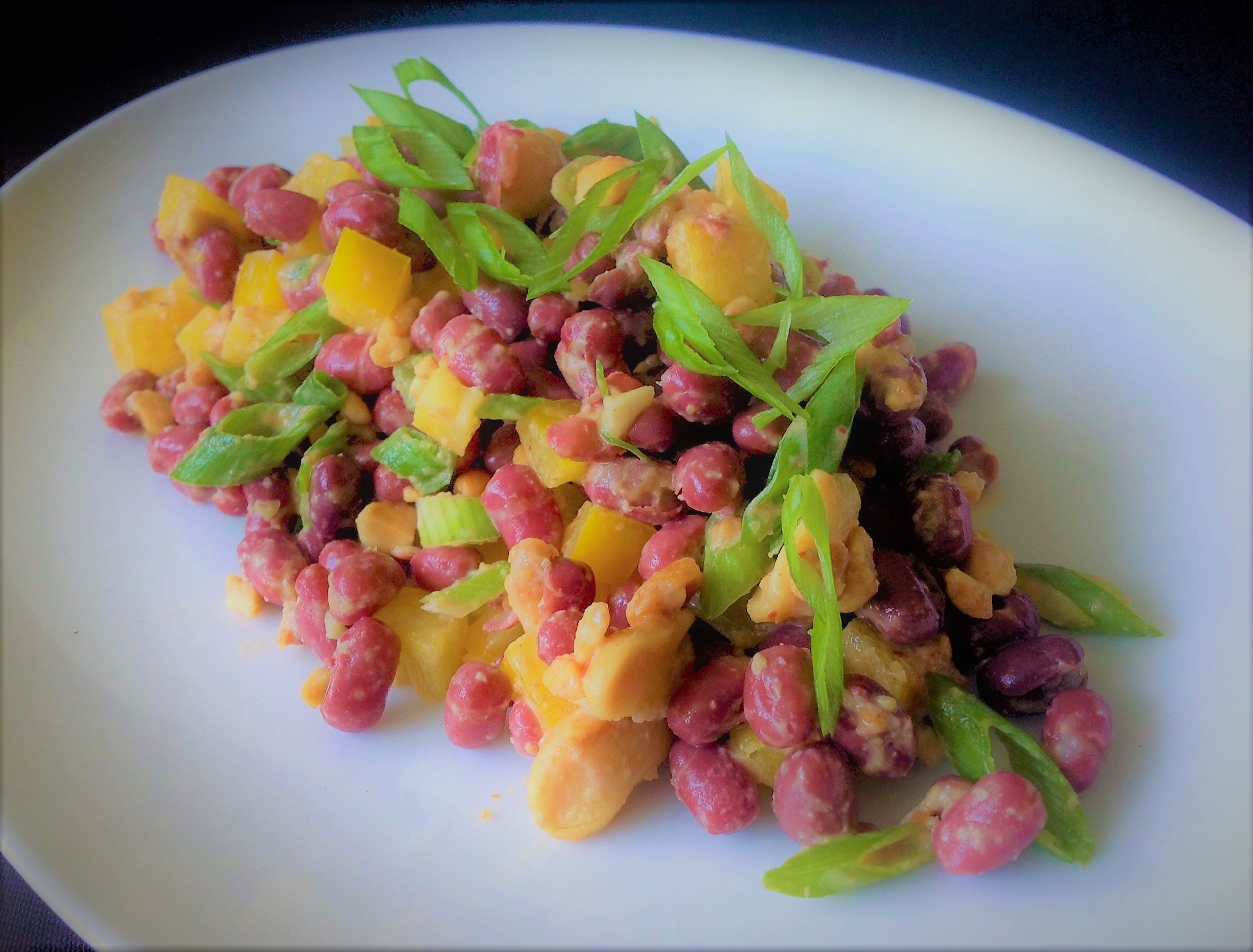5-Minute Adzuki Bean Salad with Oil-Free Asian Peanut Dressing : Plants ...