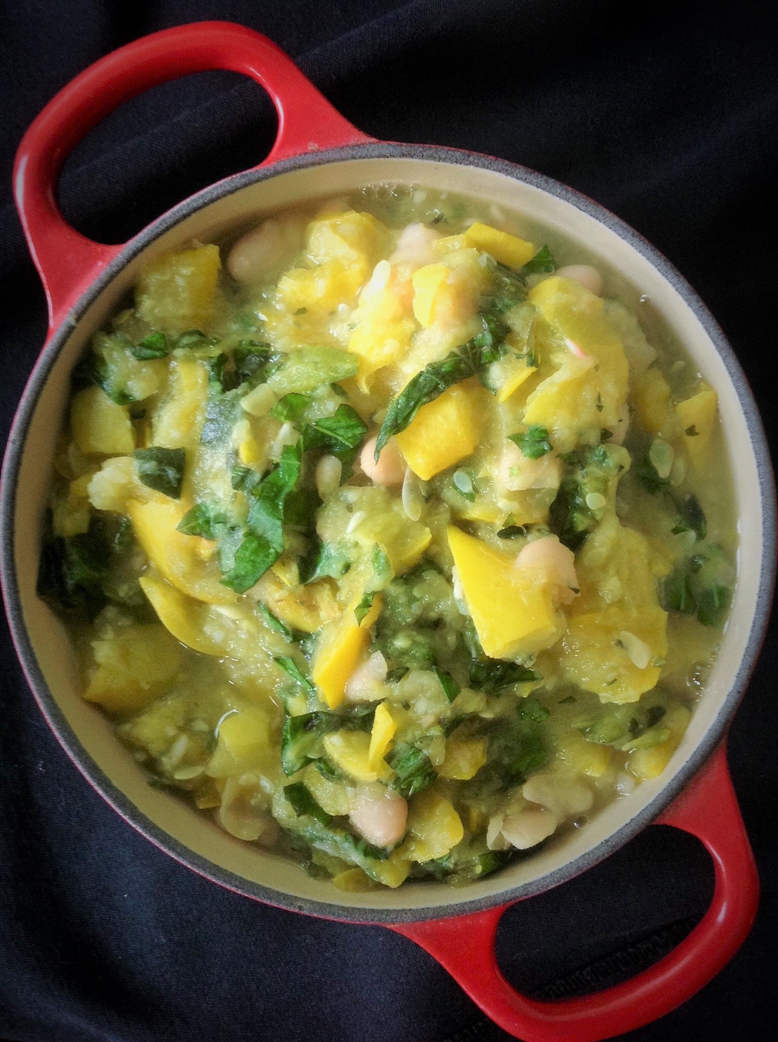 Stewed Zucchini with Basil and Mint PlantsRule