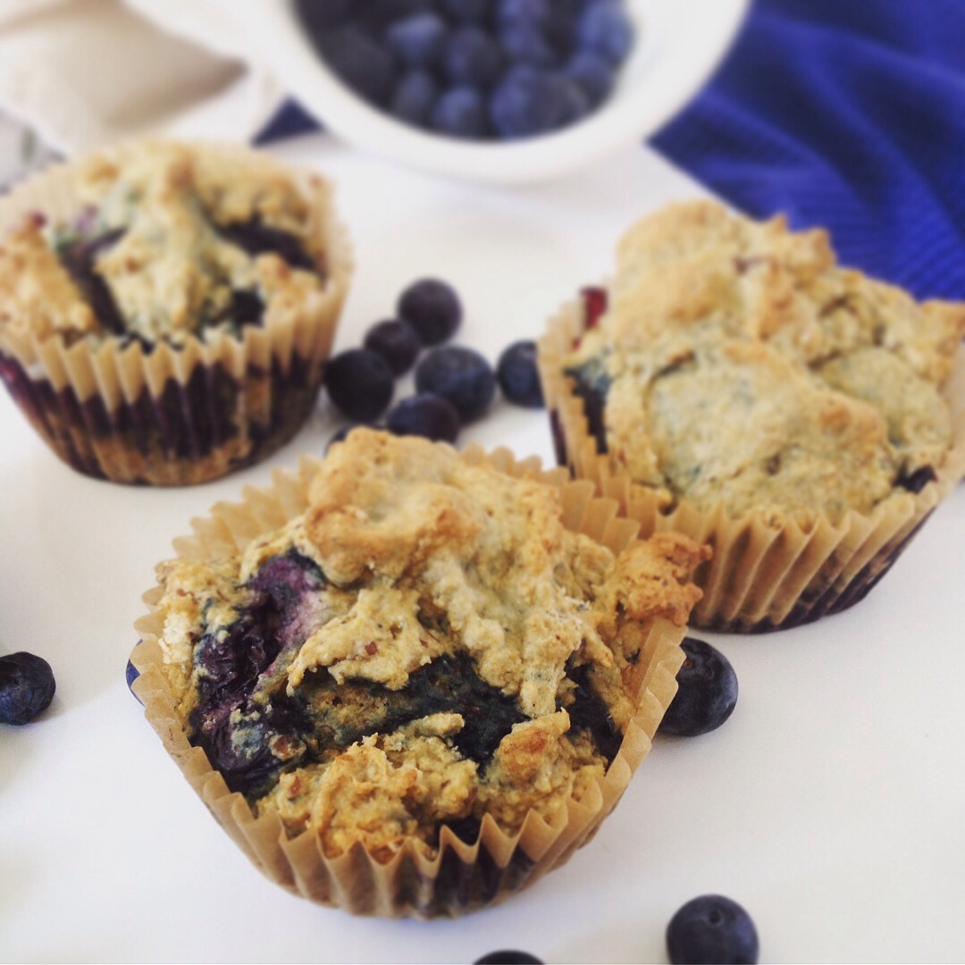 Whole Grain Vegan Blueberry Oat Muffins OilFree, No Refined Sugar or Syrup PlantsRule