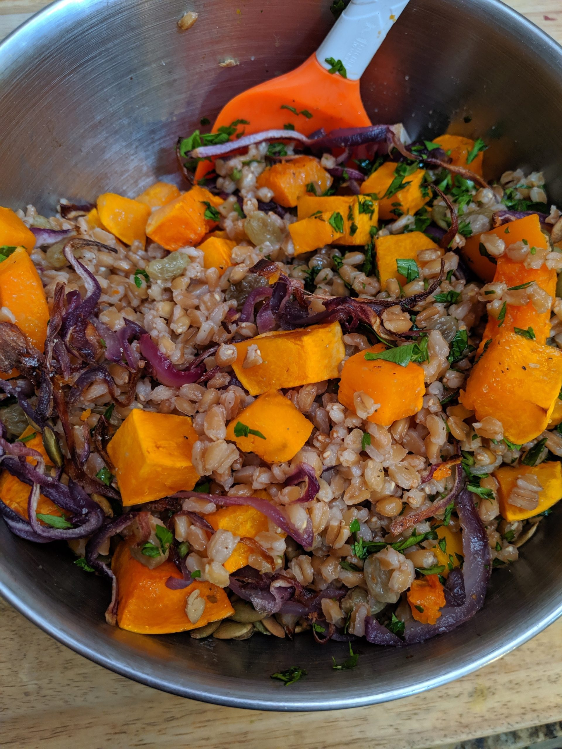 Farro Butternut Squash Salad PlantsRule
