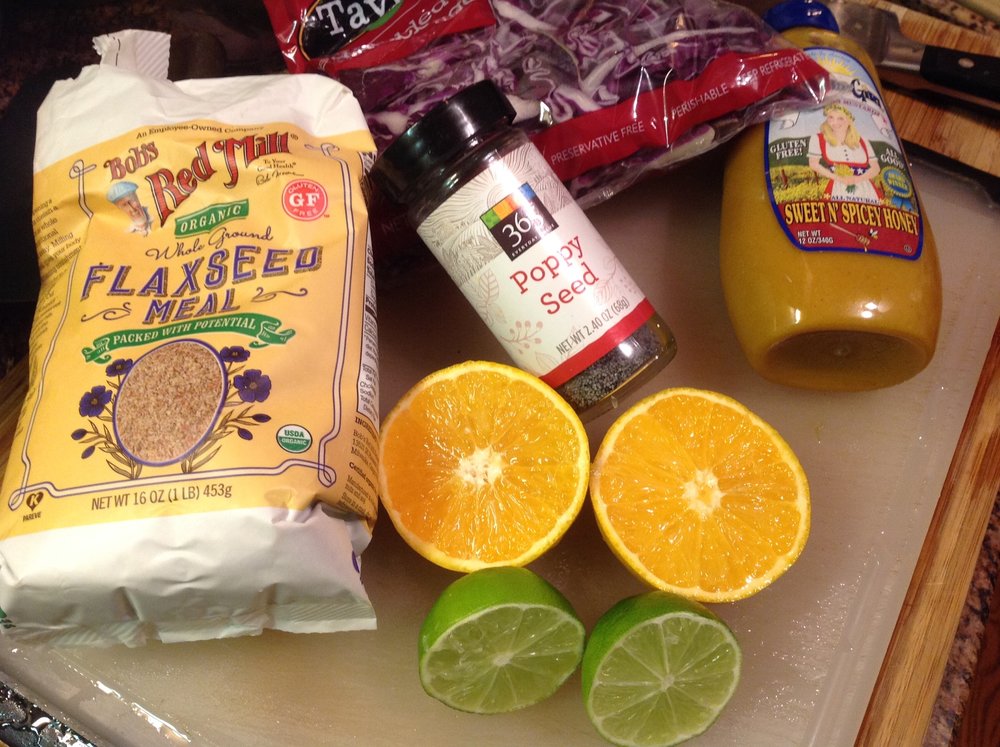 Red Cabbage Apple Creamy Slaw With Oil Free Poppy Seed Dressing Plants Rule