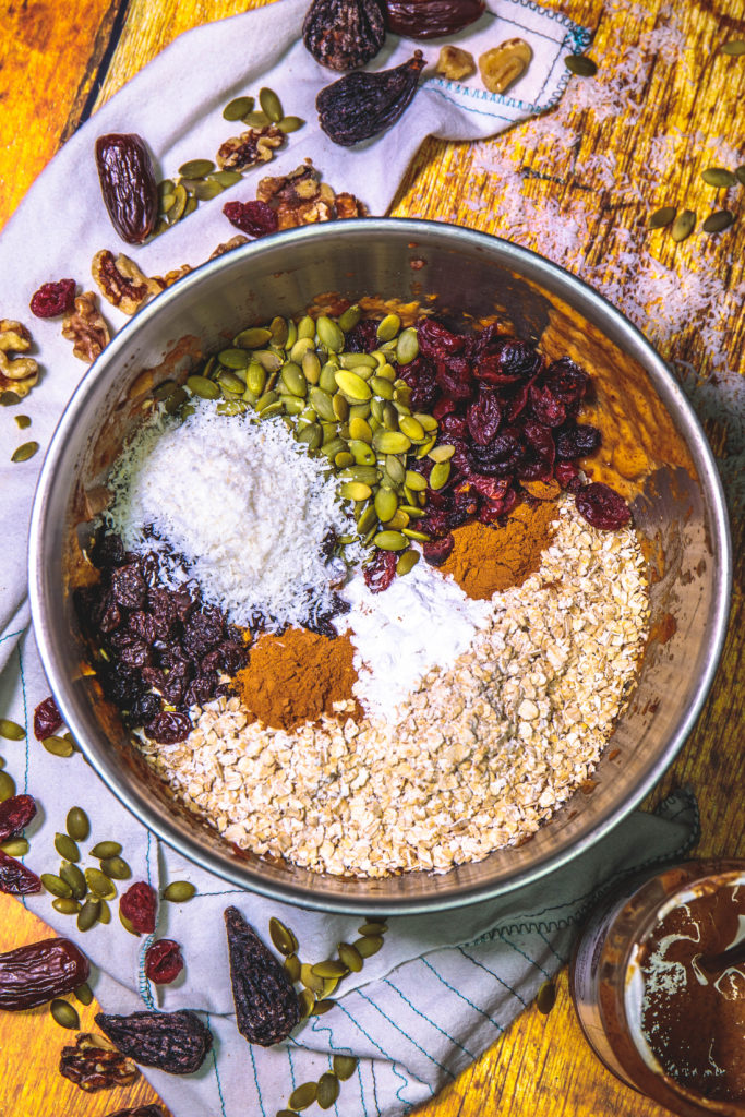 GlutenFree Muesli Breakfast Cookies OilFree, No Refined Sugar or