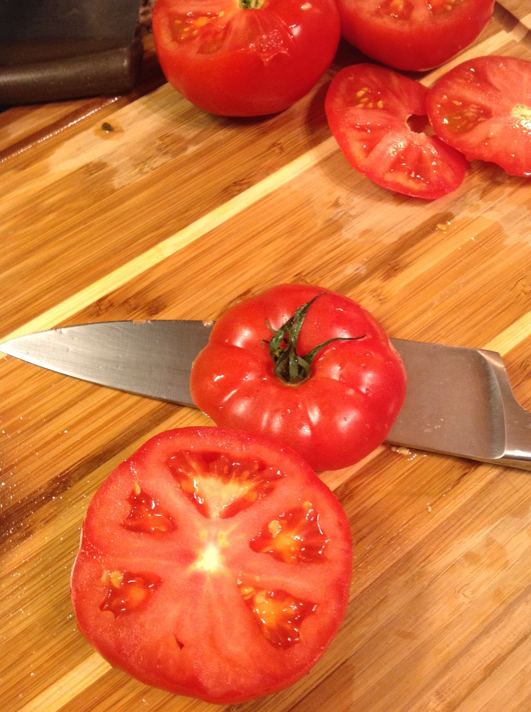 Heirloom Brandywine Tomatoes Stuffed with Greek ...