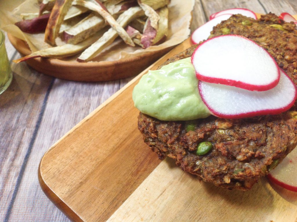 Shiitake Mushroom Edamame Asian Veggie Burgers PlantsRule
