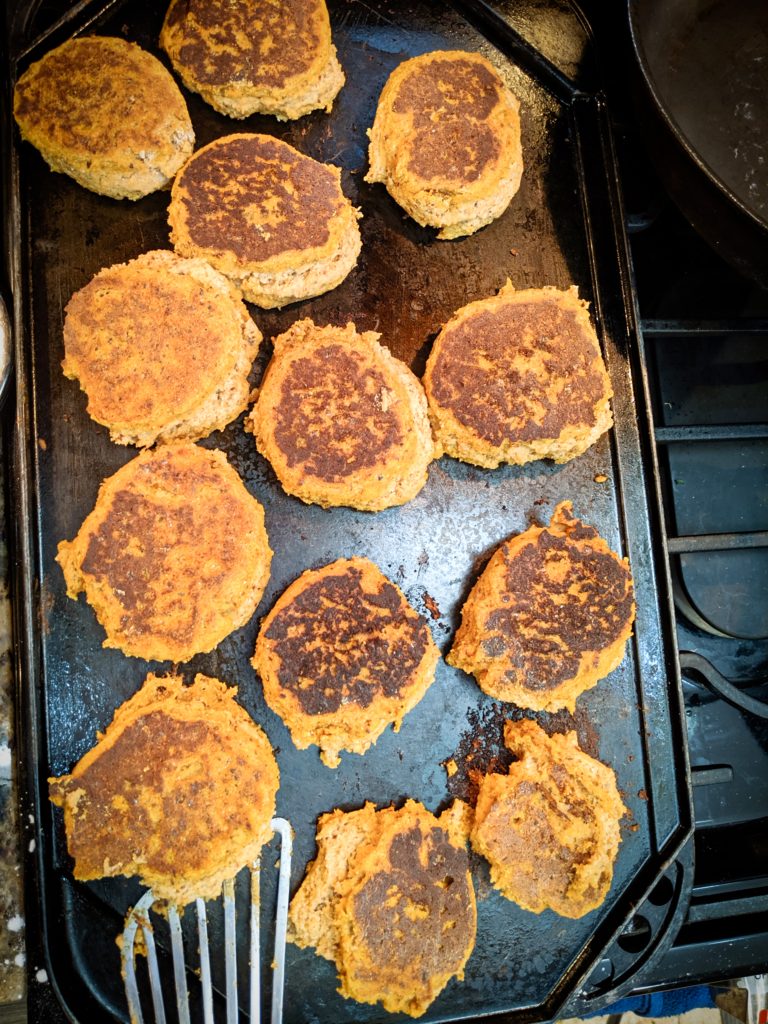 Pumpkin Almond Flour Pancakes GrainFree Vegan Recipe PlantsRule
