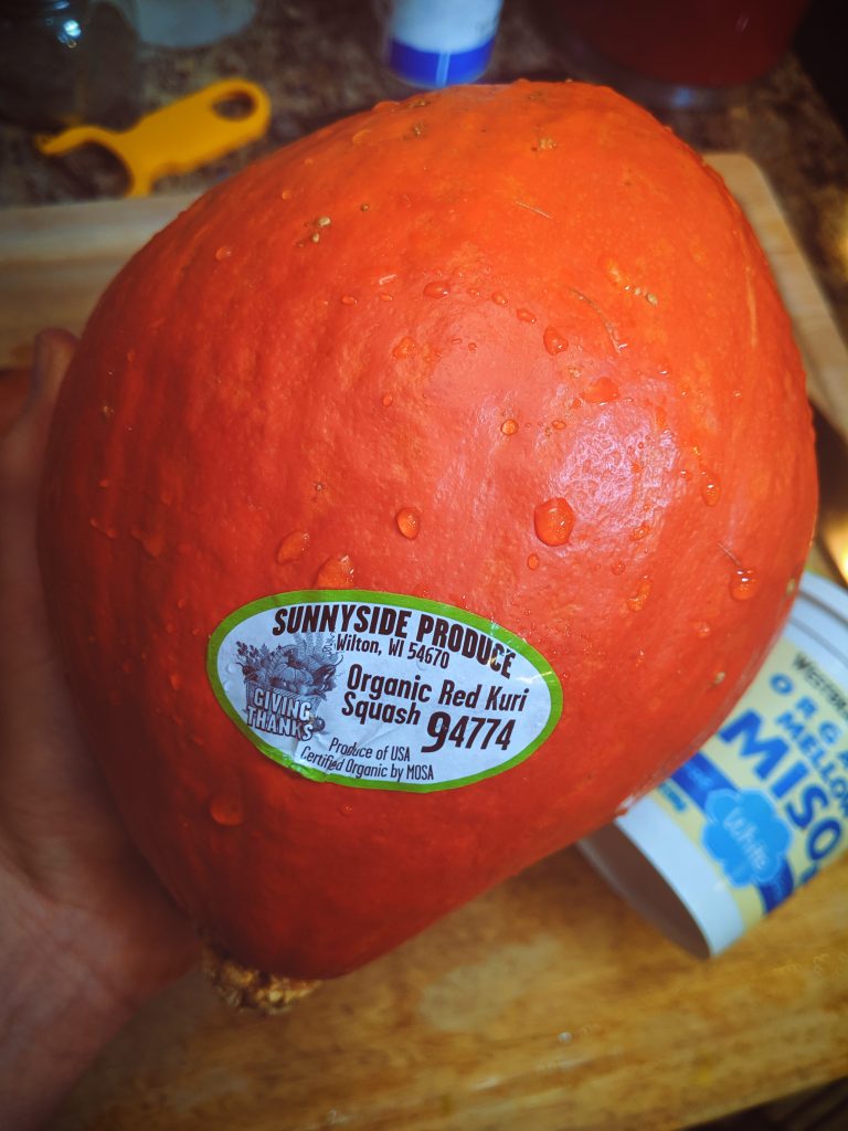 Asian Red Kuri Squash Creamy Miso Soup PlantsRule