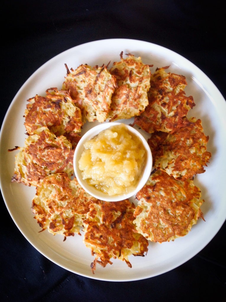 Baked Potato Latkes GlutenFree, OilFree Vegan Recipe PlantsRule