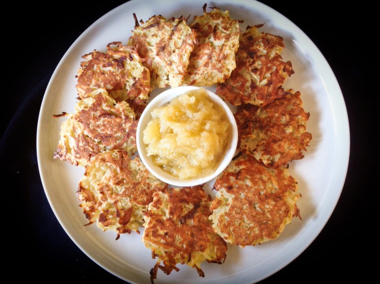 Baked Potato Latkes GlutenFree, OilFree Vegan Recipe PlantsRule