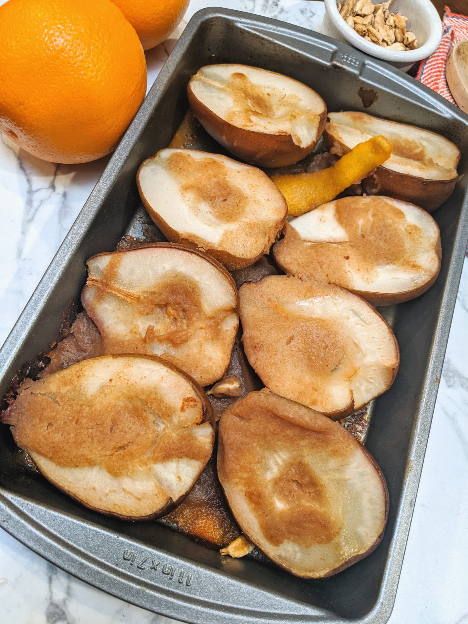 Baked Pears with Date Paste, Cardamom, and Orange : Plants-Rule