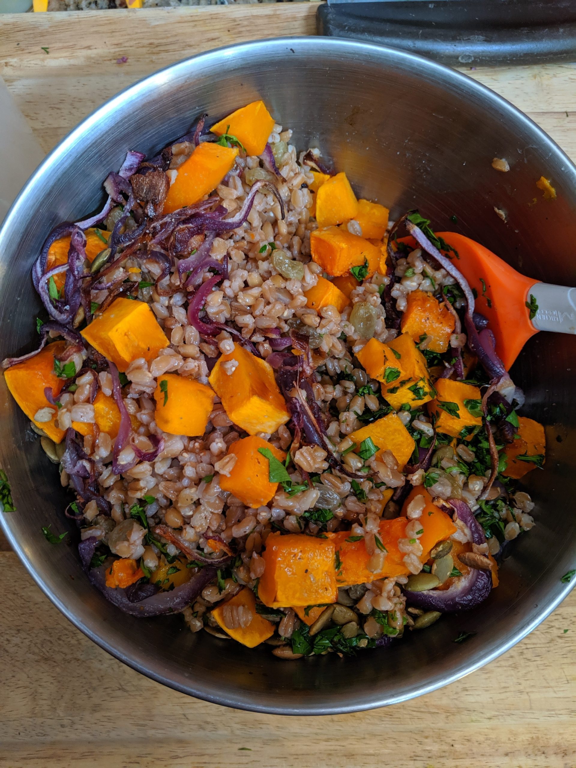 Farro Butternut Squash Salad PlantsRule
