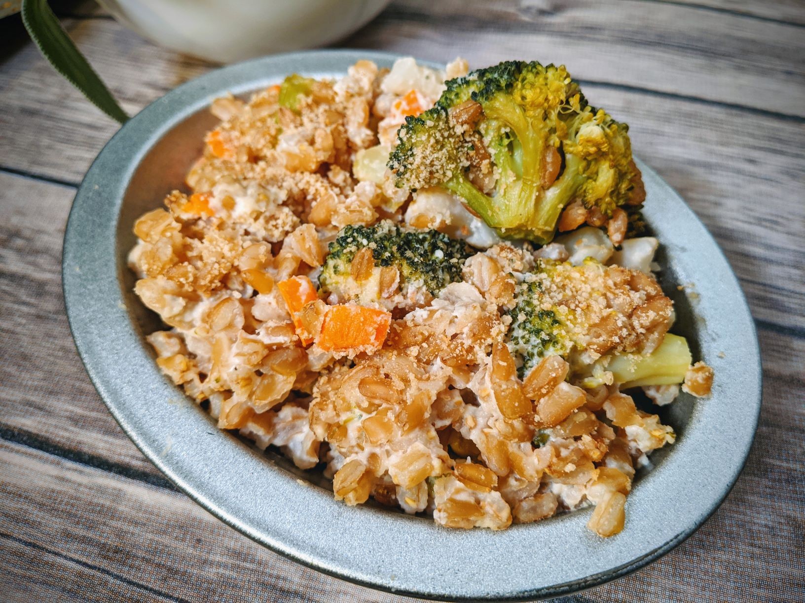Broccoli Cauliflower Farro Gratin Casserole Whole Foods, PlantBased