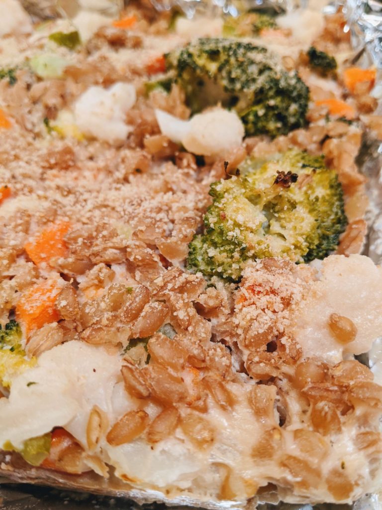 Broccoli Cauliflower Farro Gratin Casserole Whole Foods, PlantBased