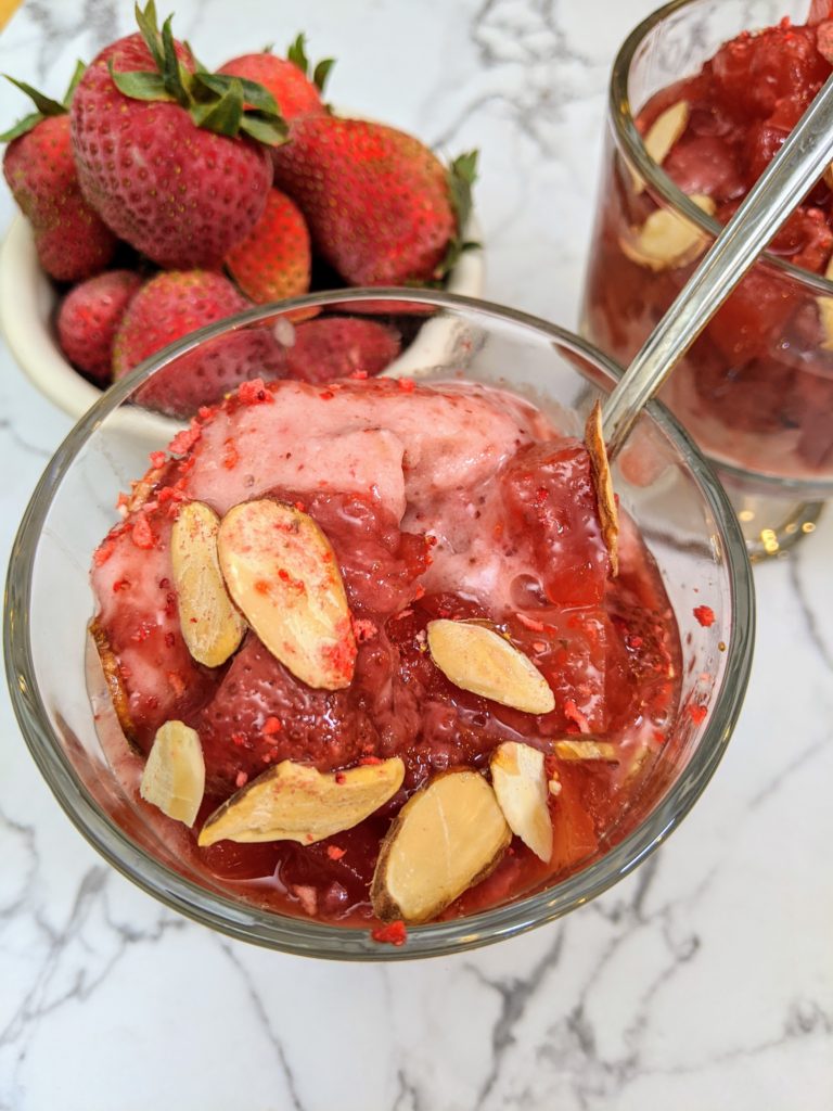 PlantBased Strawberry Nice Cream Jubilee Sundae PlantsRule