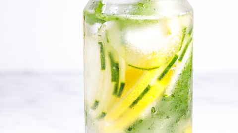 Refreshing Infused Cucumber Lemon Basil Water