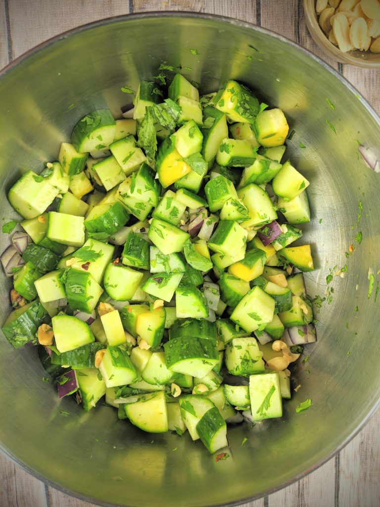 Easy and Light Plant-Based Thai Cucumber Salad with Peanuts : Plants-Rule