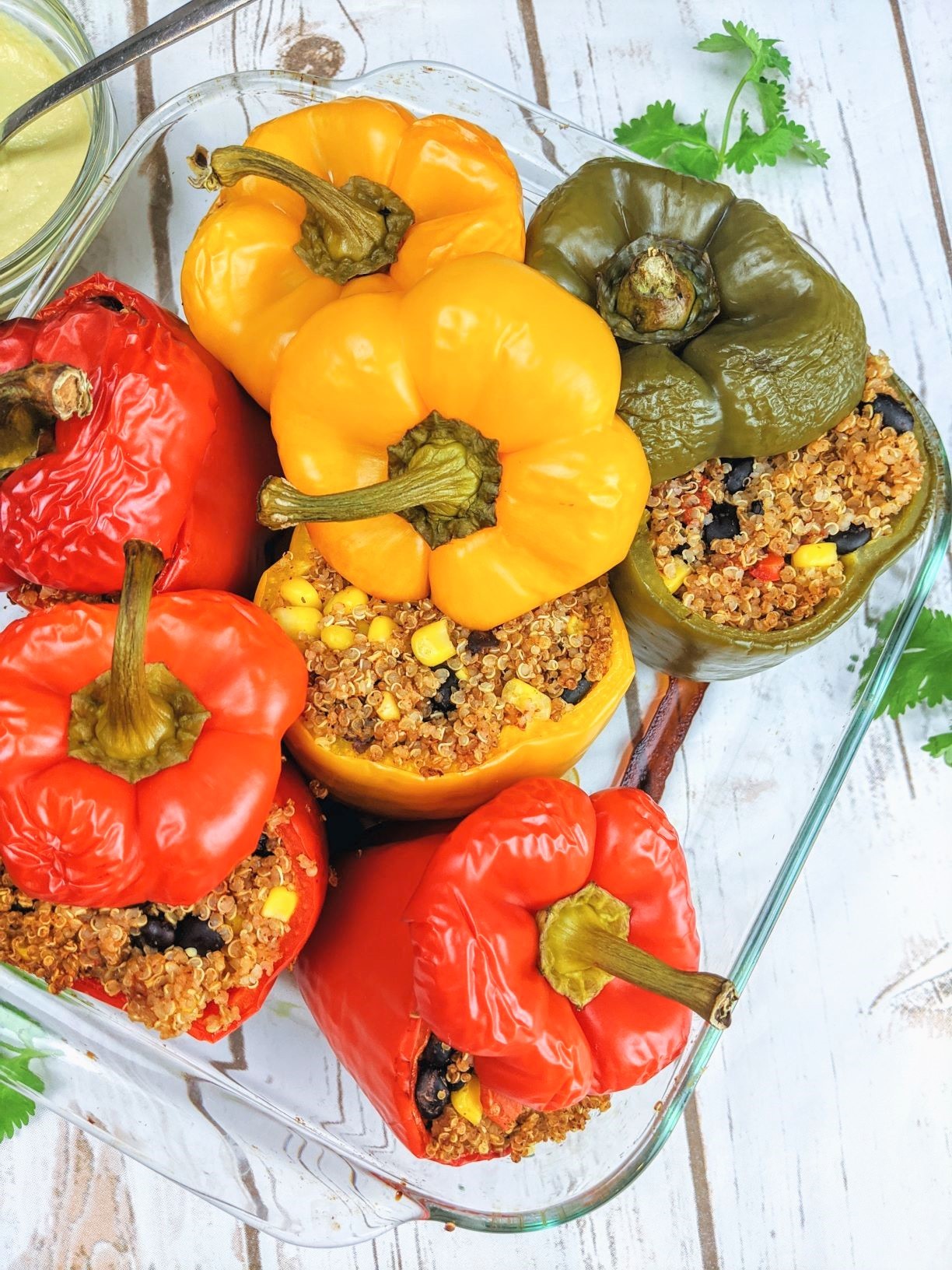 Plant based stuffed peppers information